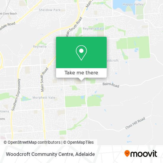 Woodcroft Community Centre map
