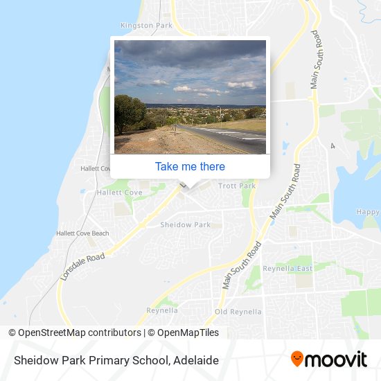 Mapa Sheidow Park Primary School