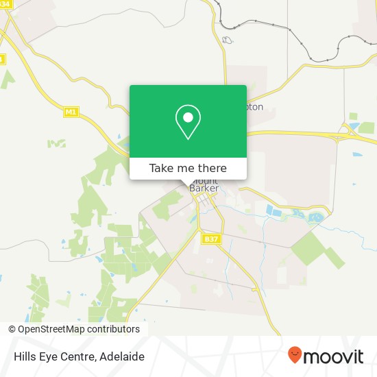 Hills Eye Centre map