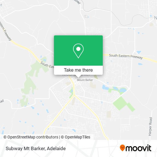 Subway Mt Barker map