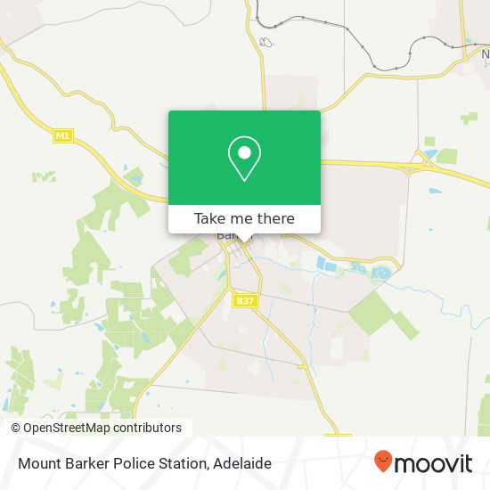 Mount Barker Police Station map