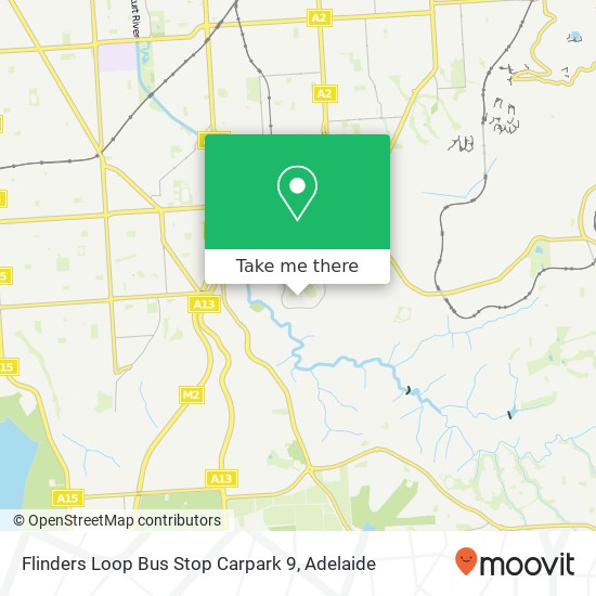 Flinders Loop Bus Stop Carpark 9 map