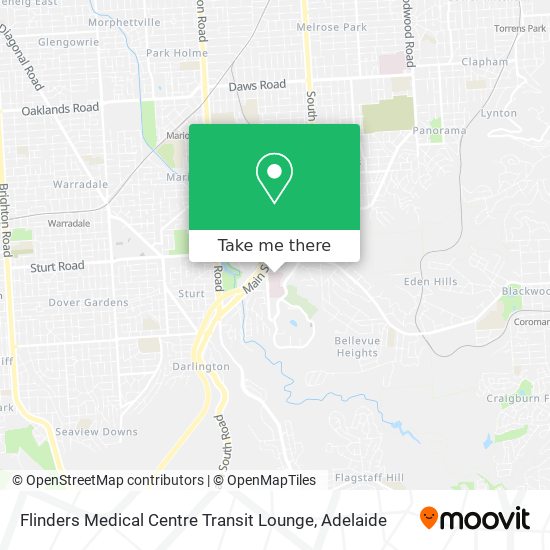 Mapa Flinders Medical Centre Transit Lounge