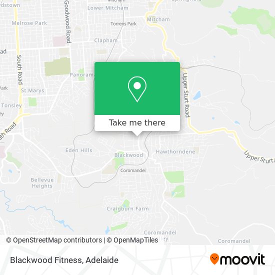 Mapa Blackwood Fitness