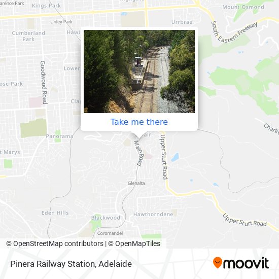 Pinera Railway Station map