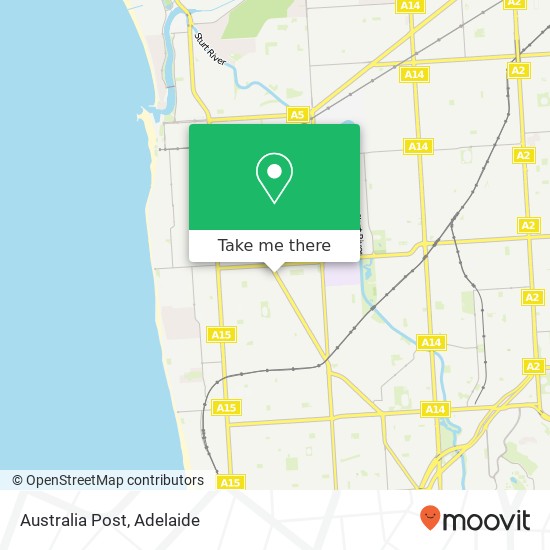 Mapa Australia Post