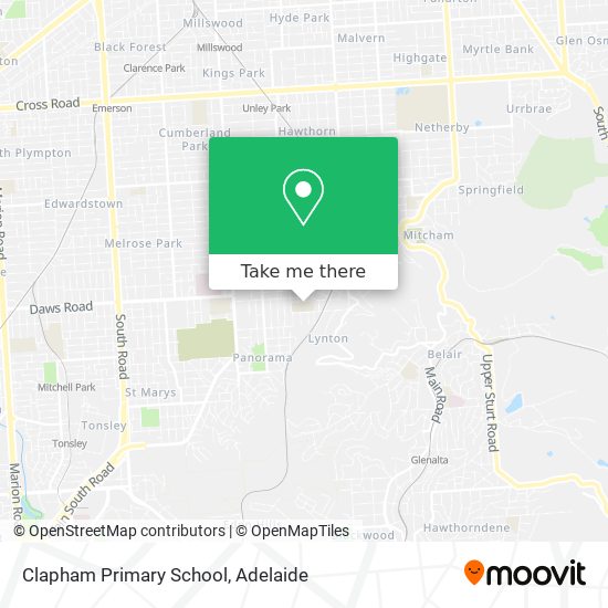 Clapham Primary School map