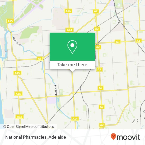 National Pharmacies map