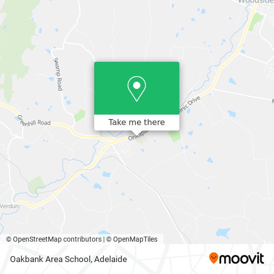 Mapa Oakbank Area School