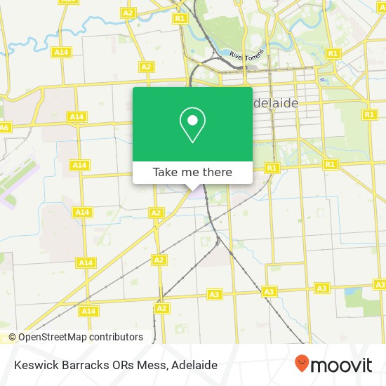 Keswick Barracks ORs Mess map