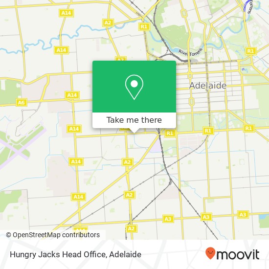 Hungry Jacks Head Office map