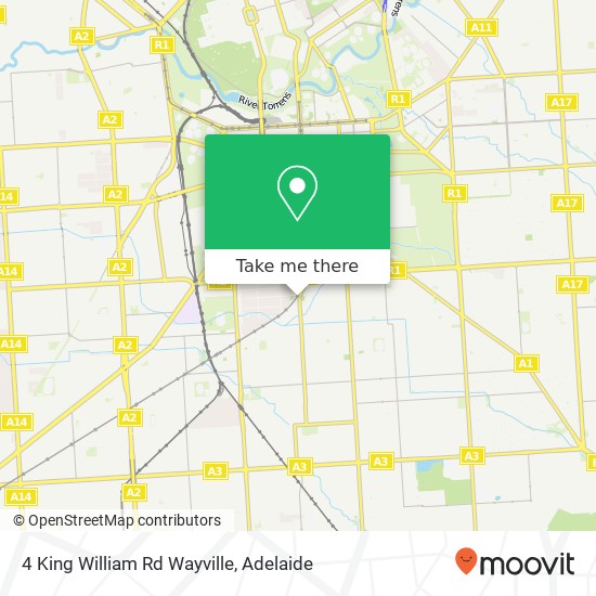 Mapa 4 King William Rd Wayville