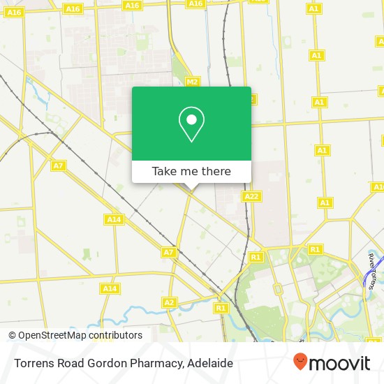 Mapa Torrens Road Gordon Pharmacy