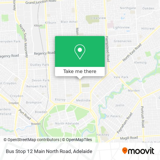 Bus Stop 12 Main North Road map
