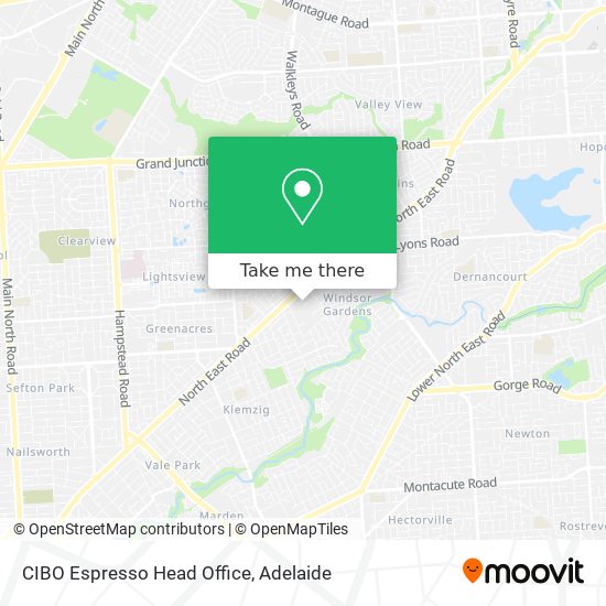 CIBO Espresso Head Office map