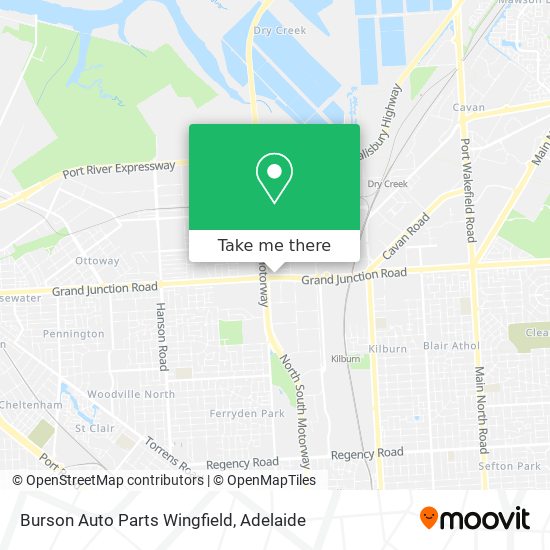 Burson Auto Parts Wingfield map