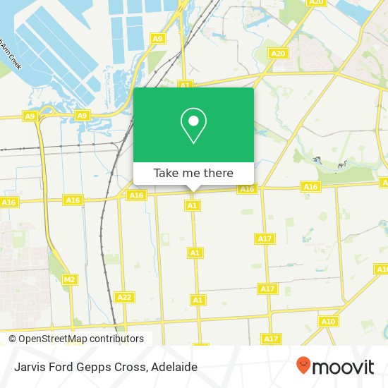 Mapa Jarvis Ford Gepps Cross