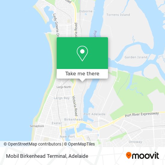 Mobil Birkenhead Terminal map