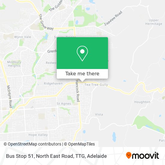 Bus Stop 51, North East Road, TTG map