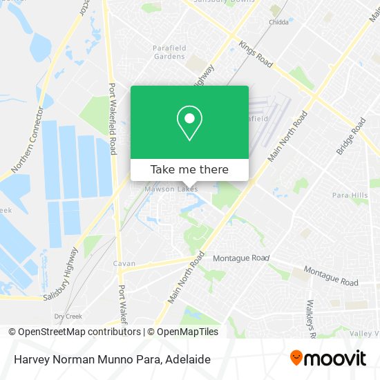 Harvey Norman Munno Para map