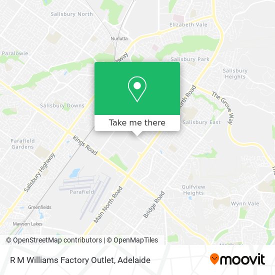 R M Williams Factory Outlet map