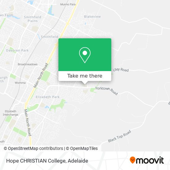 Mapa Hope CHRISTIAN College