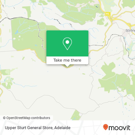 Mapa Upper Sturt General Store