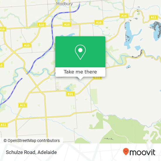 Mapa Schulze Road