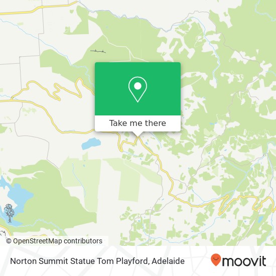 Norton Summit Statue Tom Playford map