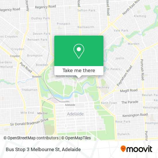 Bus Stop 3 Melbourne St map