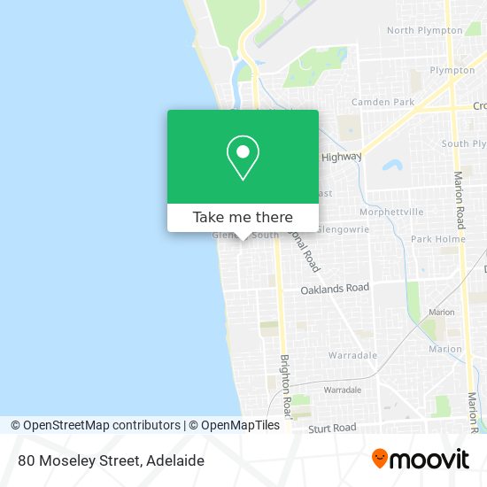 80 Moseley Street map