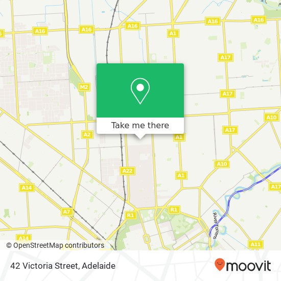 Mapa 42 Victoria Street