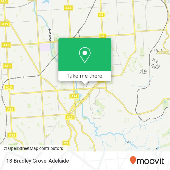 Mapa 18 Bradley Grove