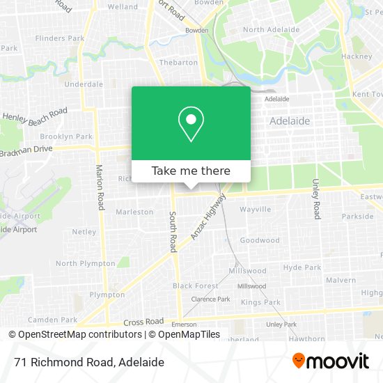 71 Richmond Road map