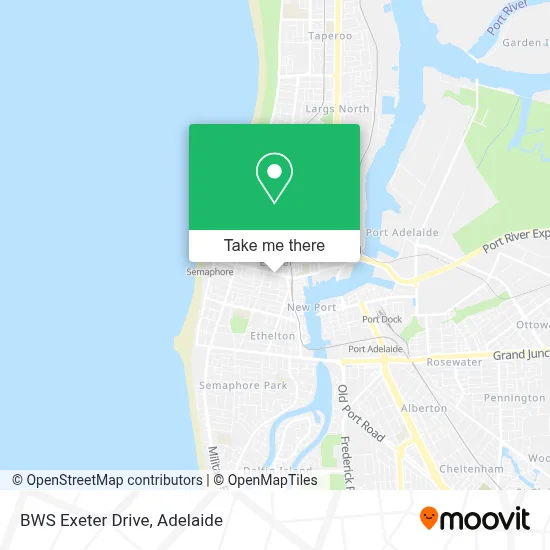 Mapa BWS Exeter Drive
