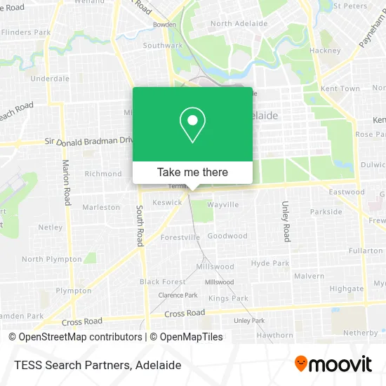 Mapa TESS Search Partners