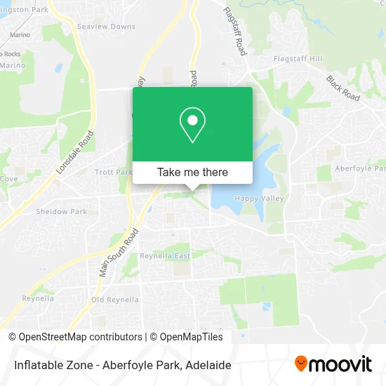 Mapa Inflatable Zone - Aberfoyle Park