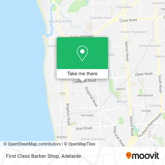 Mapa First Class Barber Shop