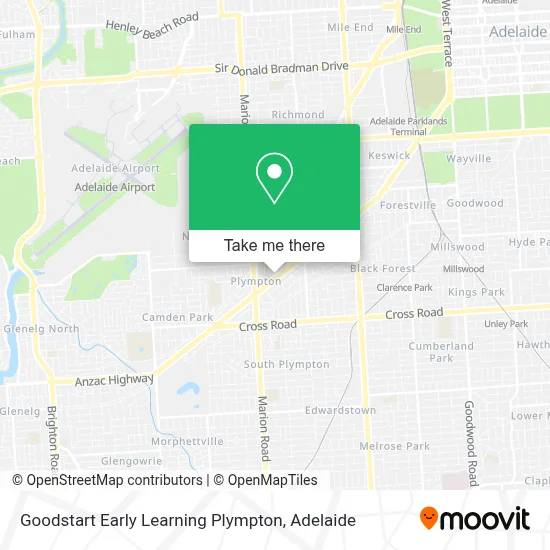 Mapa Goodstart Early Learning Plympton