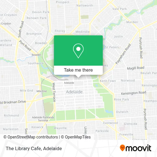 Mapa The Library Cafe