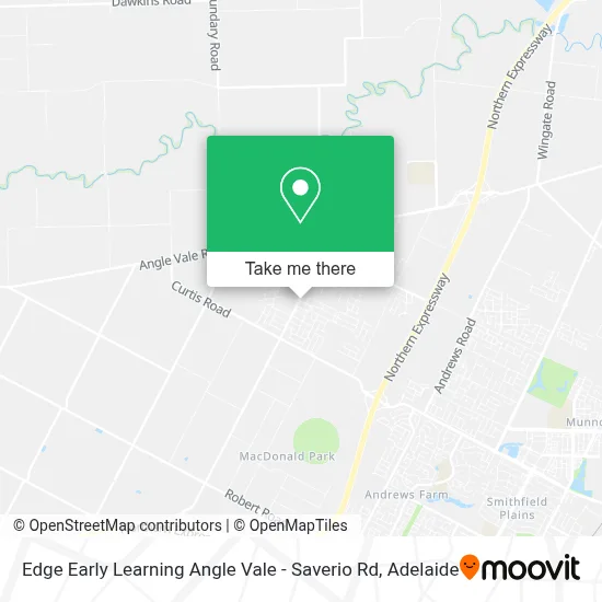 Mapa Edge Early Learning Angle Vale - Saverio Rd
