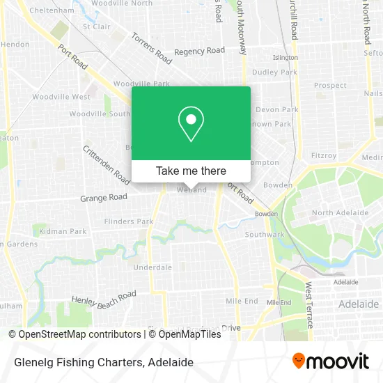 Mapa Glenelg Fishing Charters