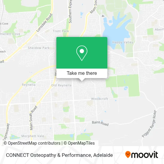 Mapa CONNECT Osteopathy & Performance