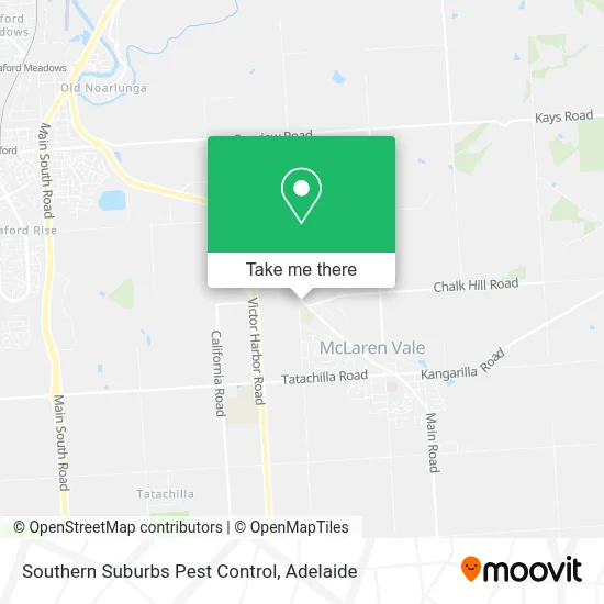 Mapa Southern Suburbs Pest Control
