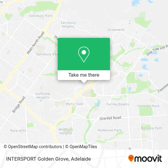 Mapa INTERSPORT Golden Grove