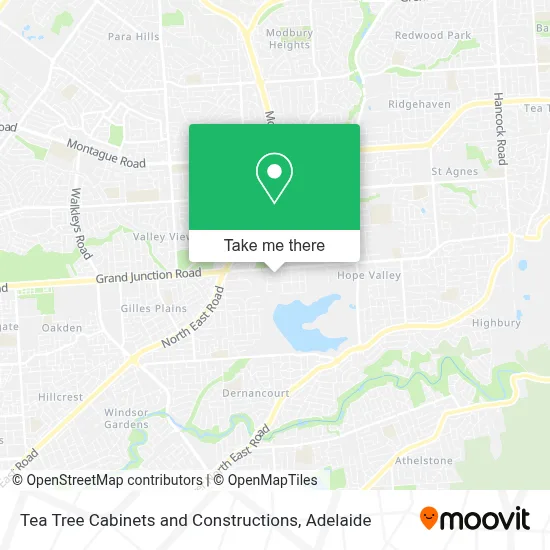 Mapa Tea Tree Cabinets and Constructions
