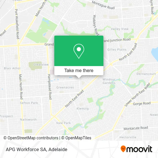 Mapa APG Workforce SA
