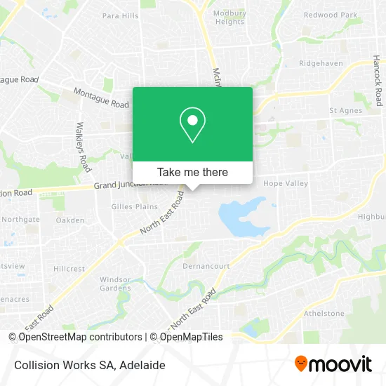 Mapa Collision Works SA