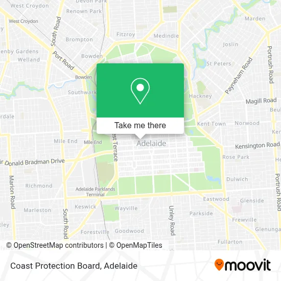 Mapa Coast Protection Board