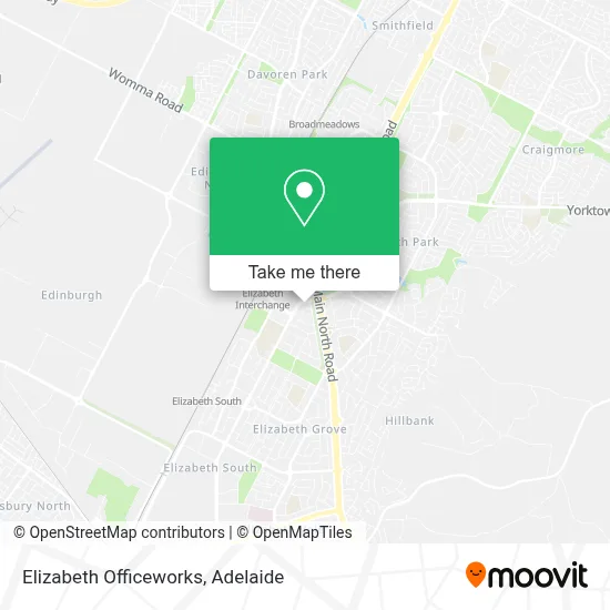 Mapa Elizabeth Officeworks